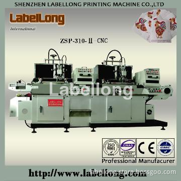 2-color CNC servo automatic roll to roll silk screen printing machine